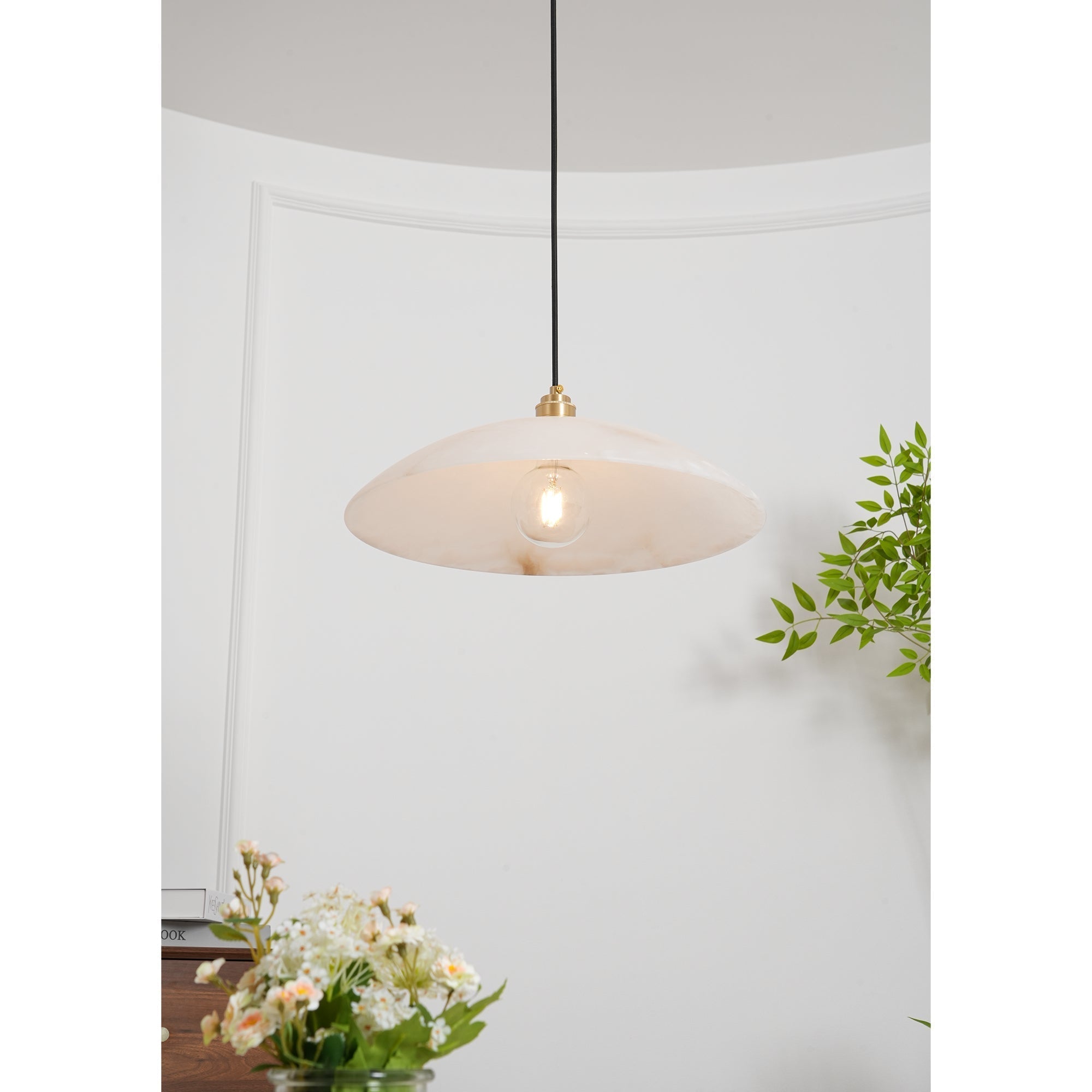 Nerea Suspension Lampe en Albâtre Minimaliste - Neutralighting