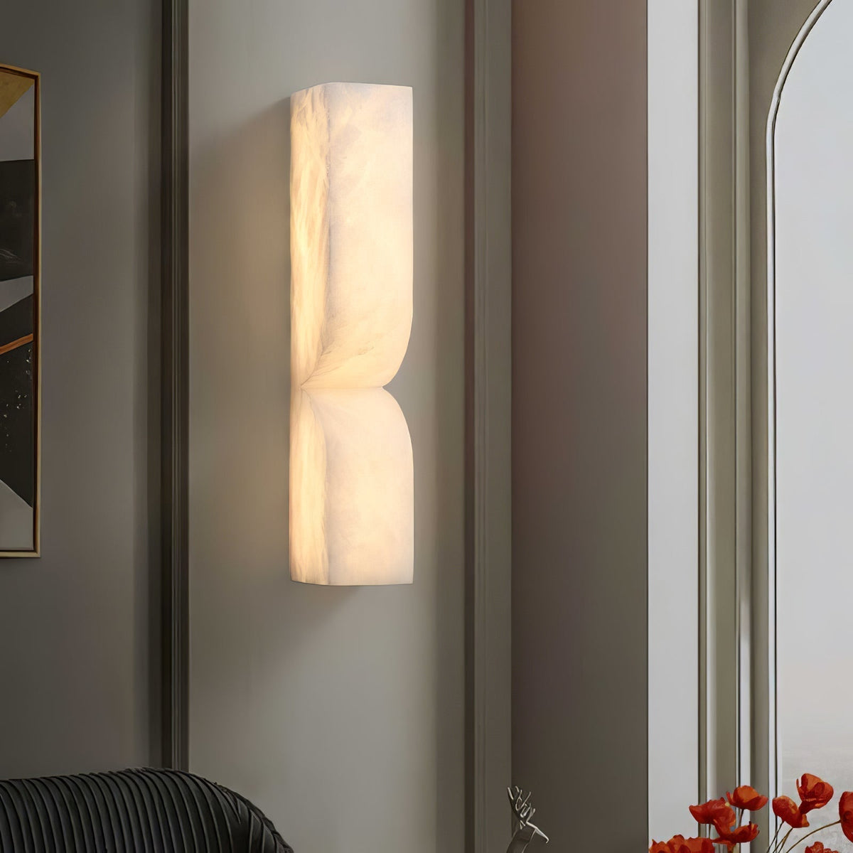 Imiraris Minimalist Alabaster Wall Light - Neutralighting