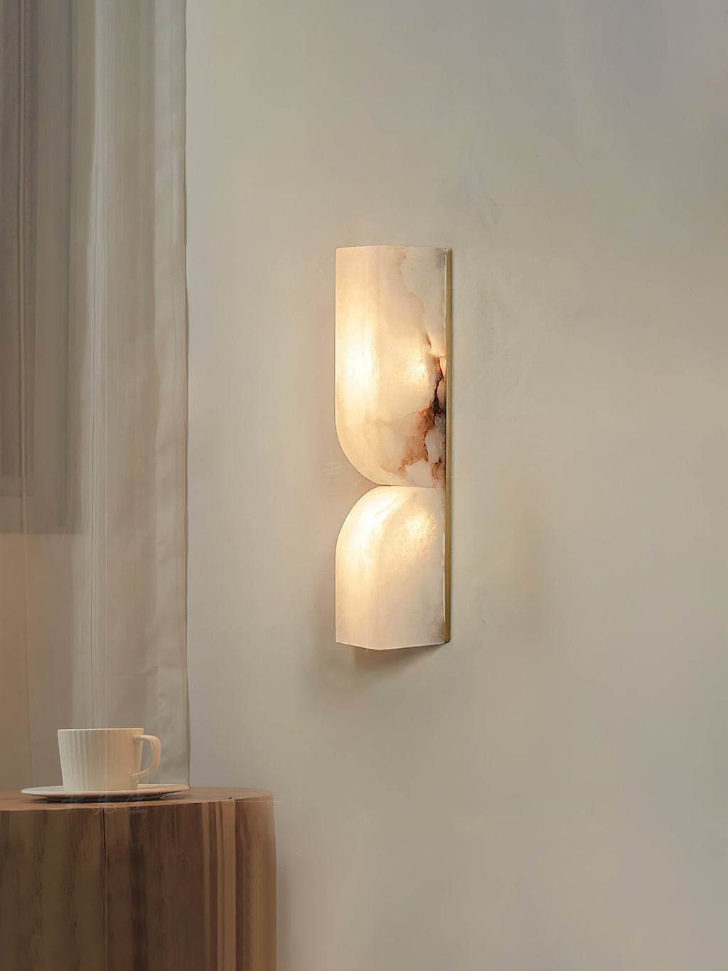 Lunaris Lampe Murale Rectangulaire en Albâtre - Neutralighting