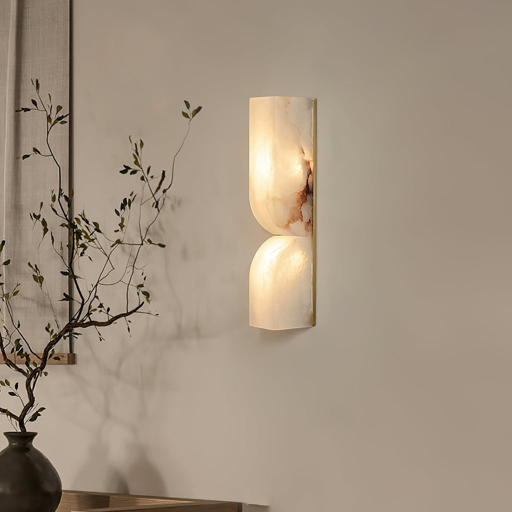 Lunaris Lampe Murale Rectangulaire en Albâtre - Neutralighting