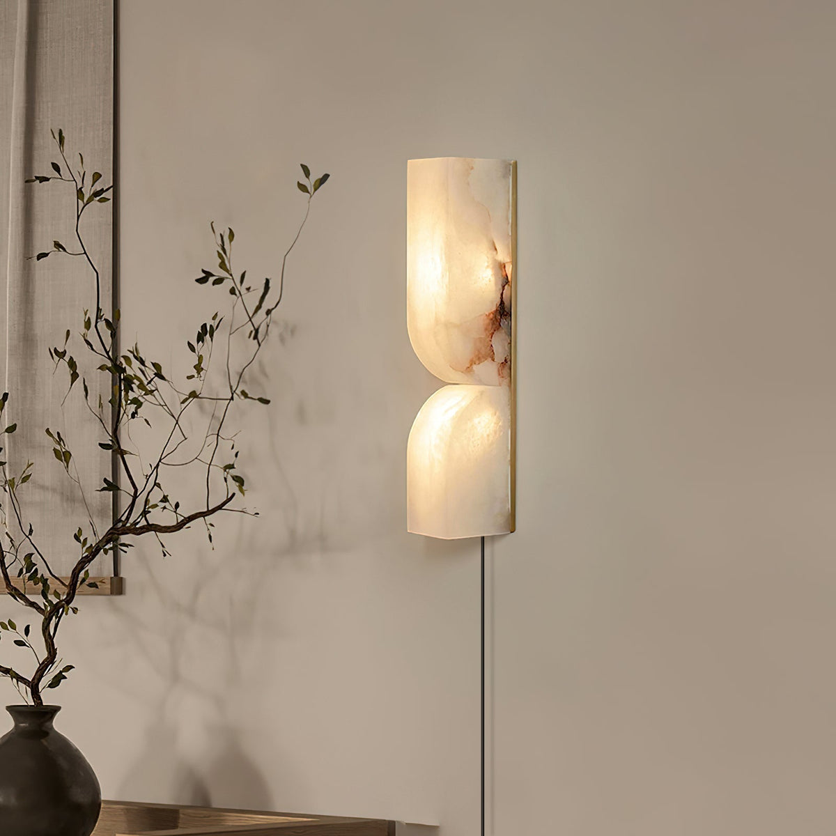Imiraris Minimalist Alabaster Wall Light - Neutralighting