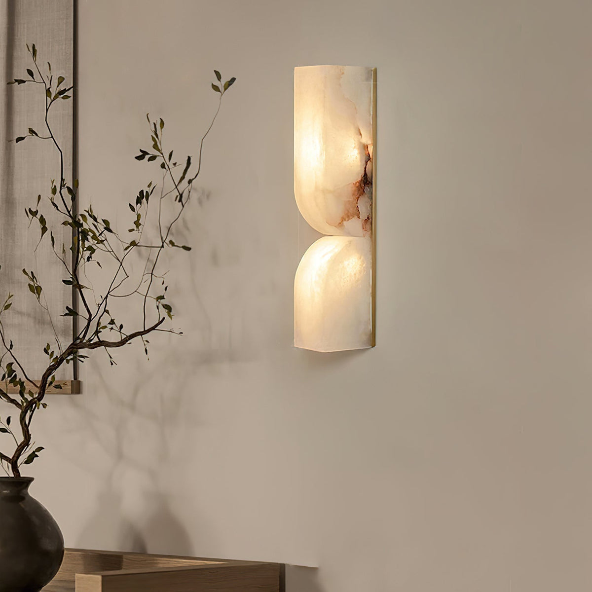 Imiraris Minimalist Alabaster Wall Light - Neutralighting