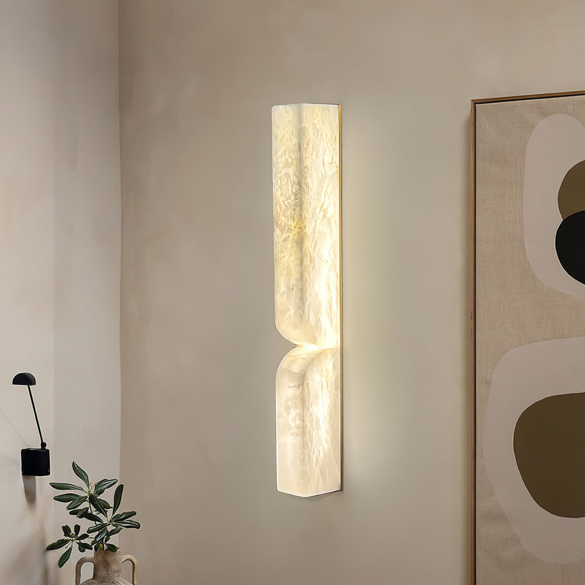 Imiraris Minimalist Alabaster Wall Light - Neutralighting