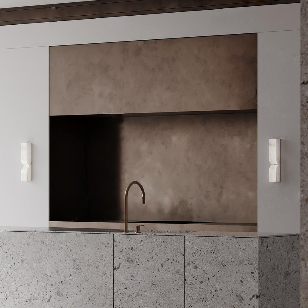 Imiraris Minimalist Alabaster Wall Light - Neutralighting