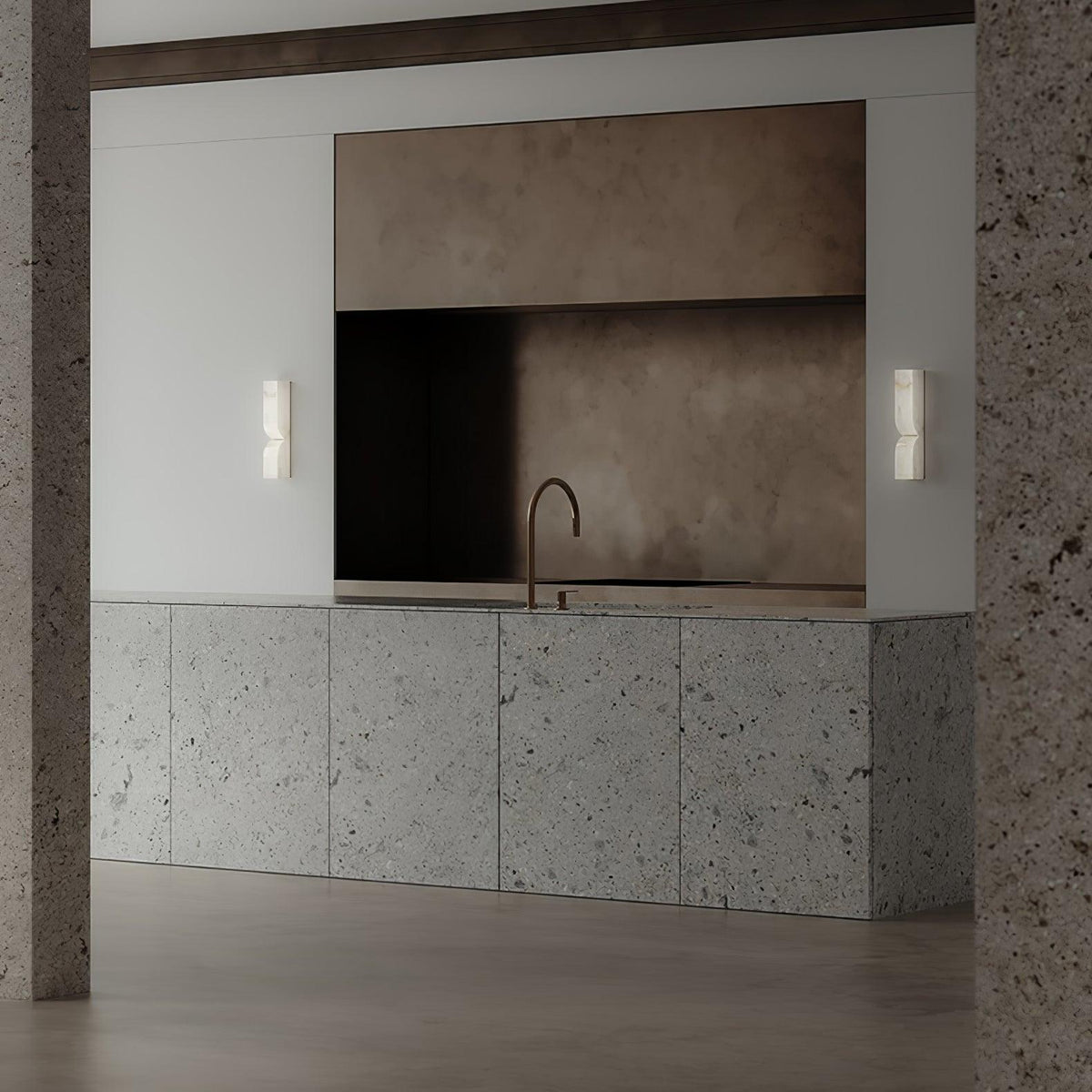 Imiraris Minimalist Alabaster Wall Light - Neutralighting