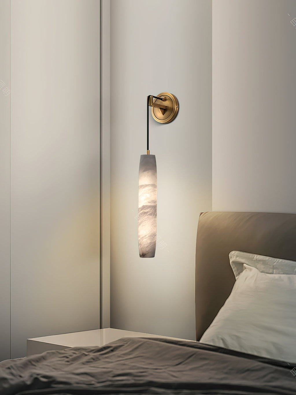 Alabaster Applique Murale Métal Flûte Créativité Salon - Neutralighting