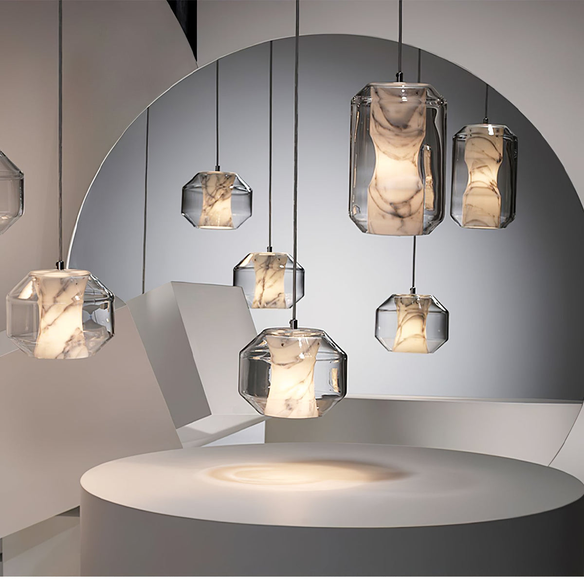 Elaris Suspension Moderne en Albâtre - Neutralighting