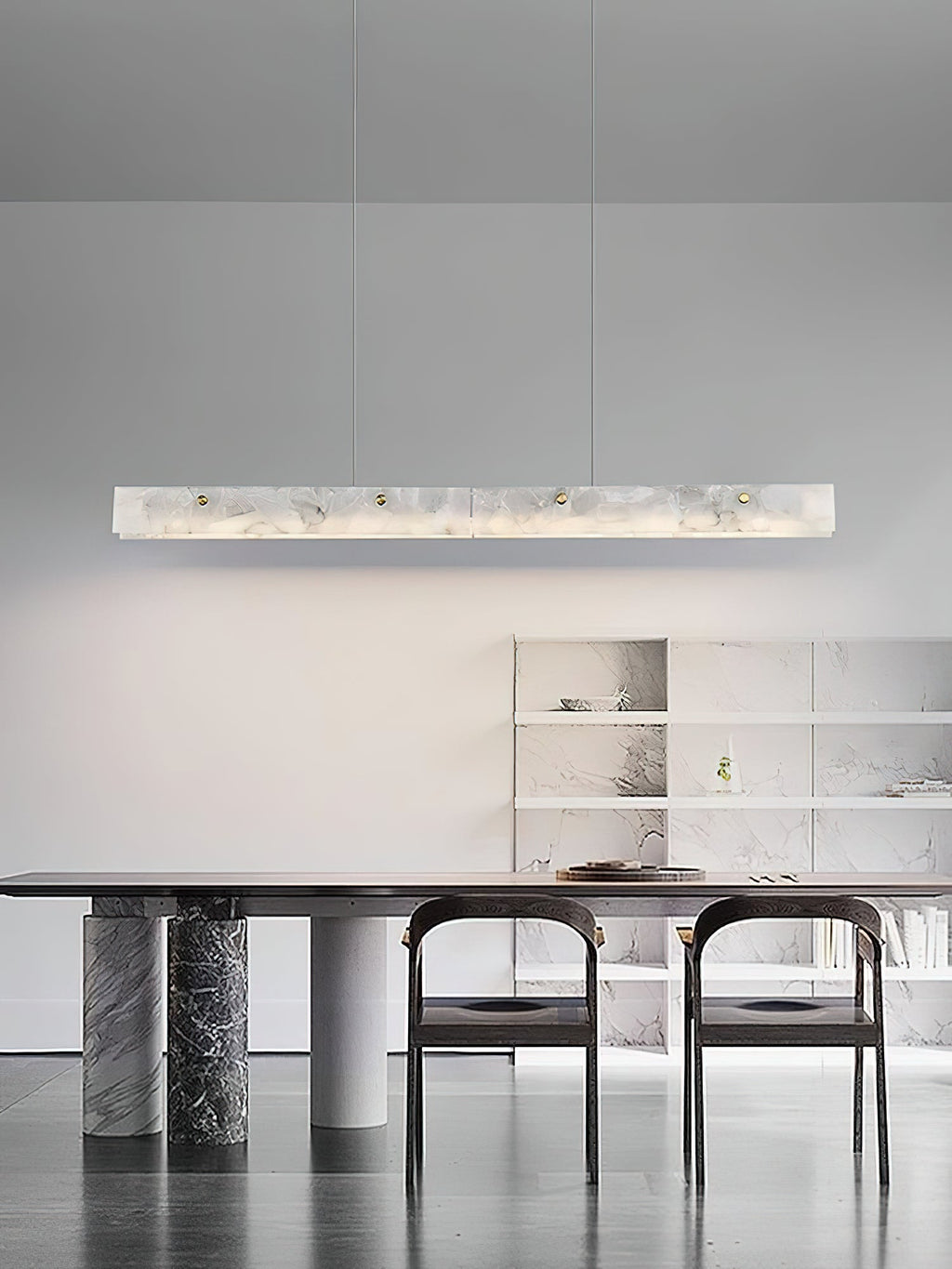 Ljomuvye Suspension Métal Linéaire Moderne LED Salon - Neutralighting