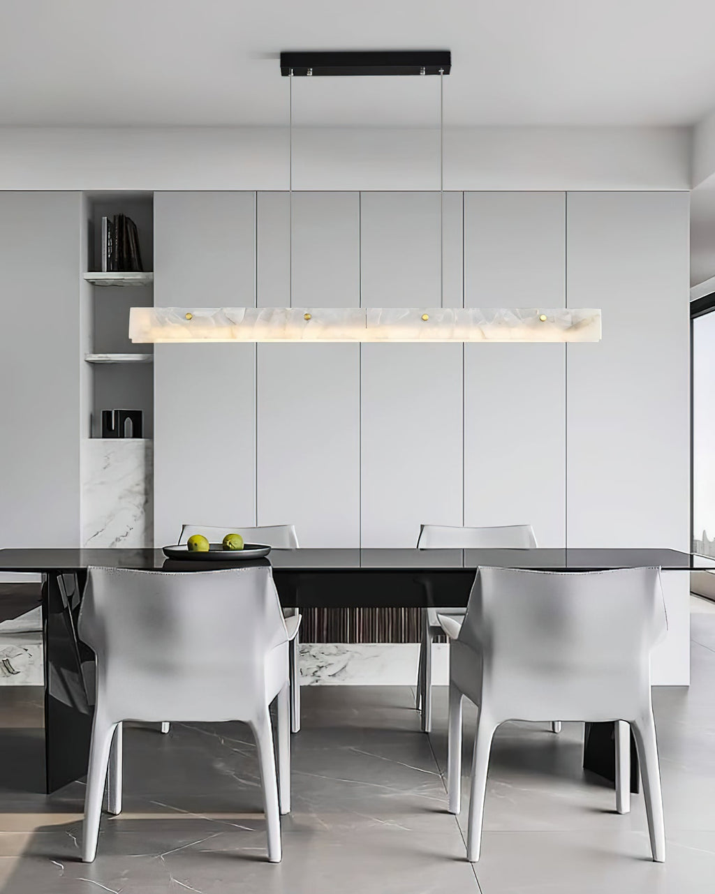 Ljomuvye Suspension Métal Linéaire Moderne LED Salon - Neutralighting