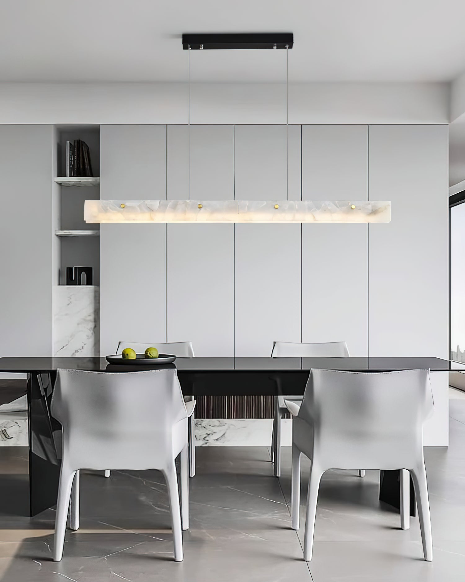 Ljomuvye Suspension Métal Linéaire Moderne LED Salon - Neutralighting
