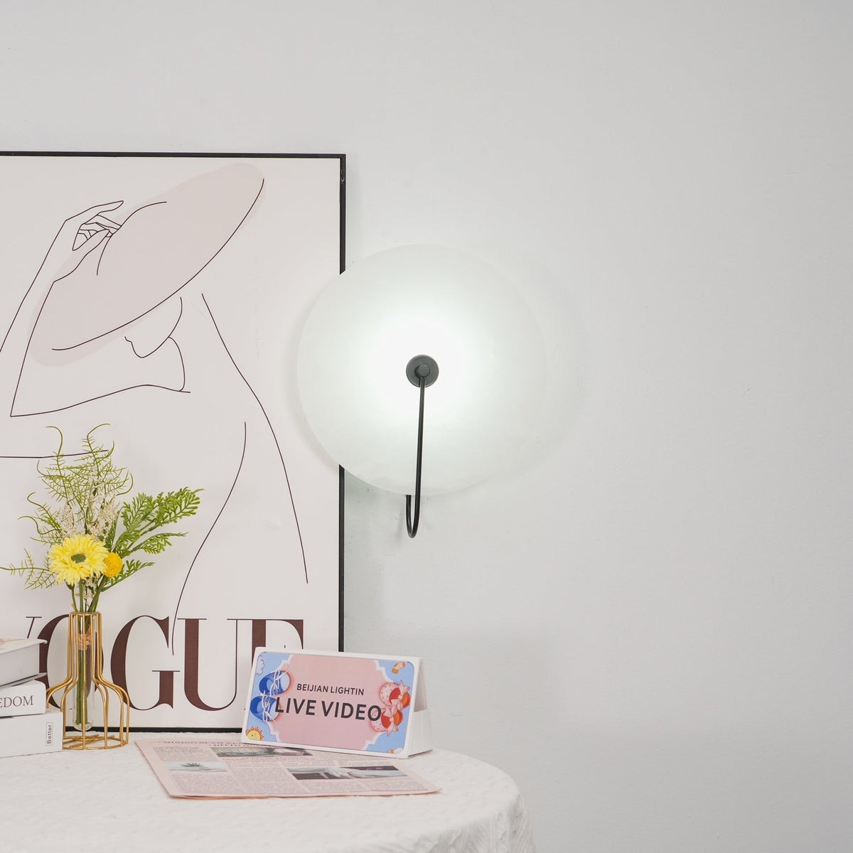 Ceraeyra Alabaster Globe Wall Light - Neutralighting