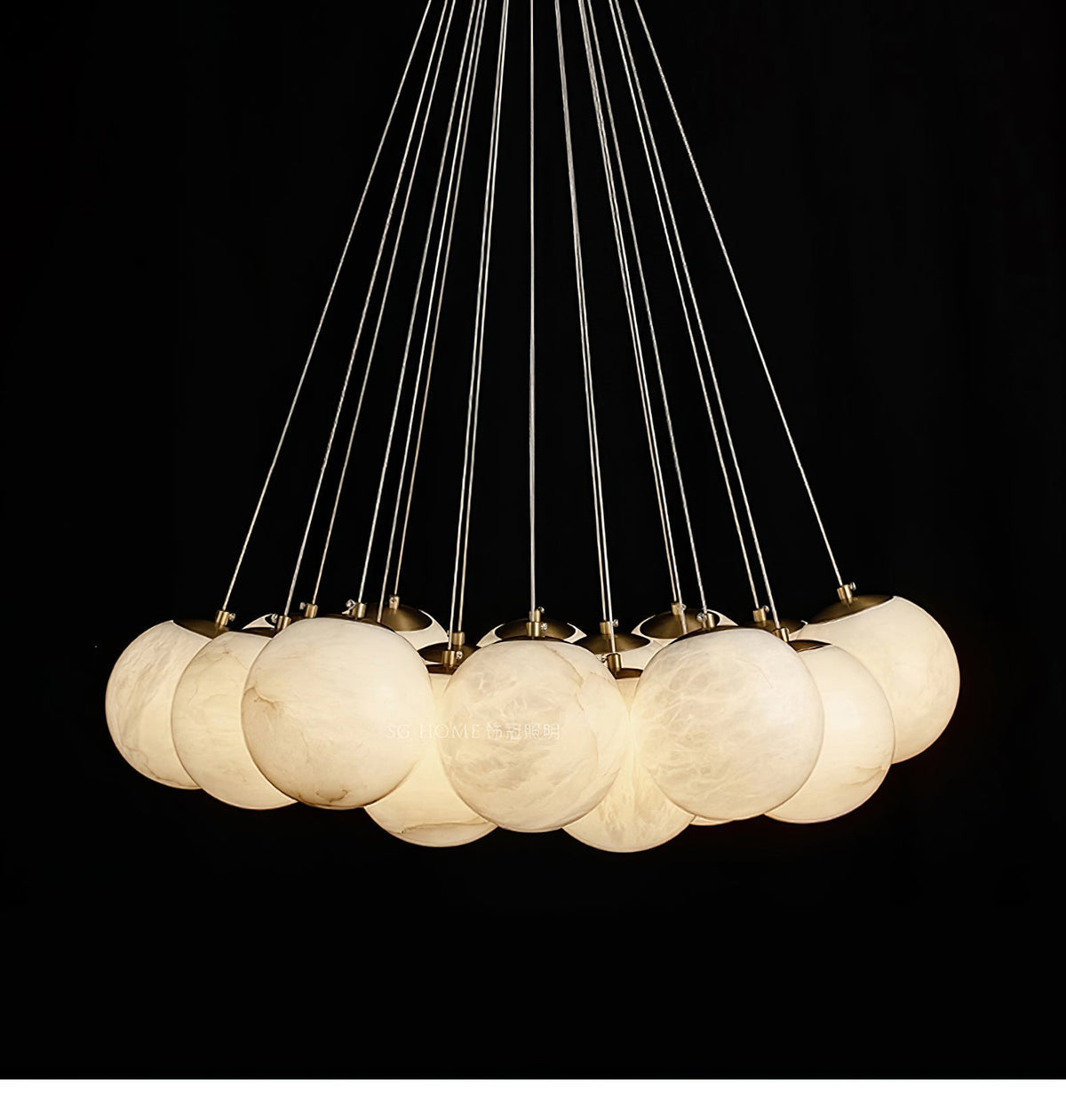 Zovenila Chandelier en Albâtre - Neutralighting
