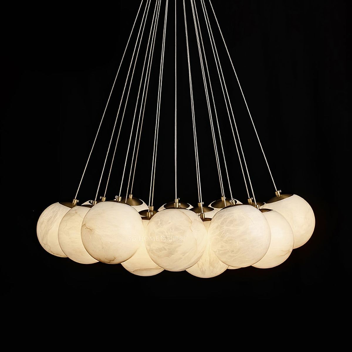 Zovenila Chandelier en Albâtre - Neutralighting