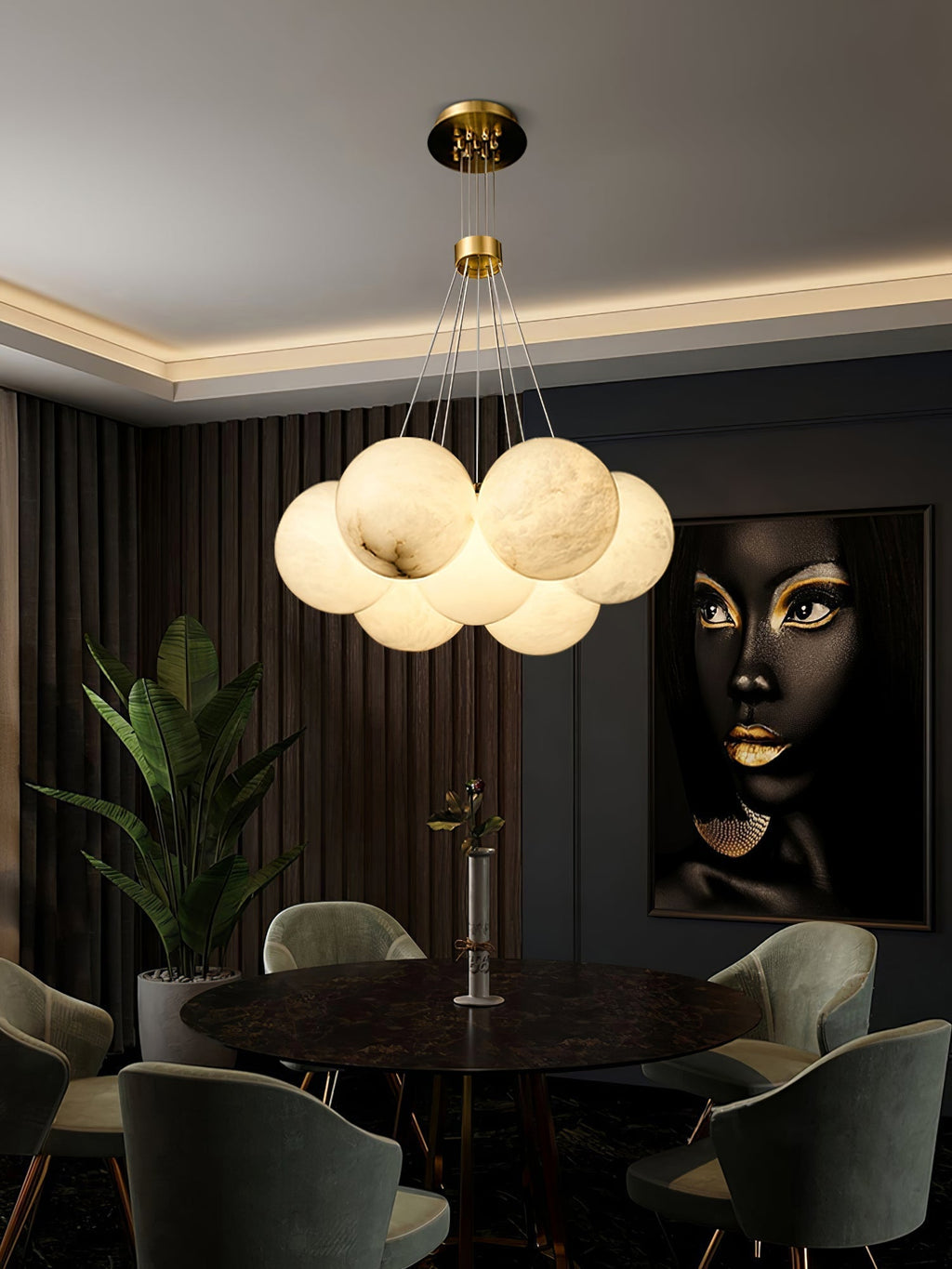 Zovenila Chandelier en Albâtre - Neutralighting