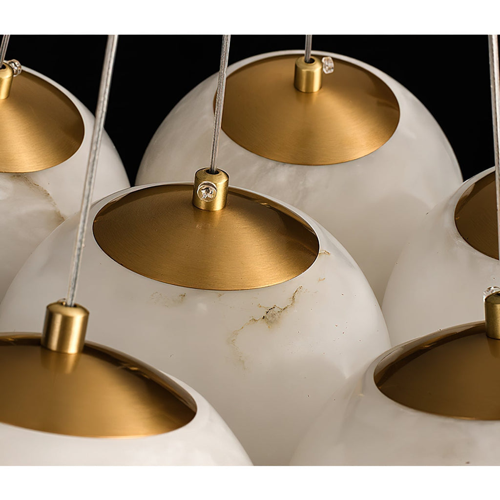 Norduvyd Chandelier Métal Lunaire Créativité Salon - Neutralighting