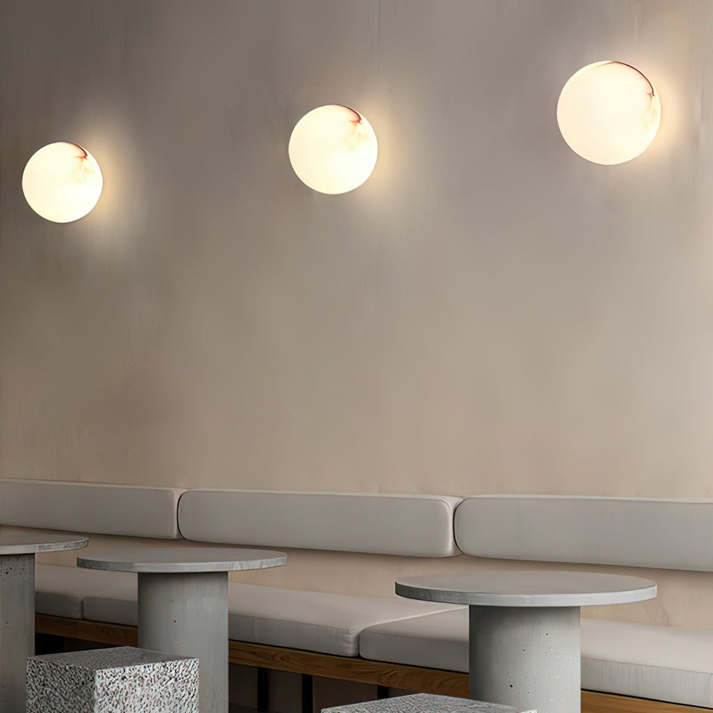 Vevinir Applique Murale Globe en Albâtre - Neutralighting