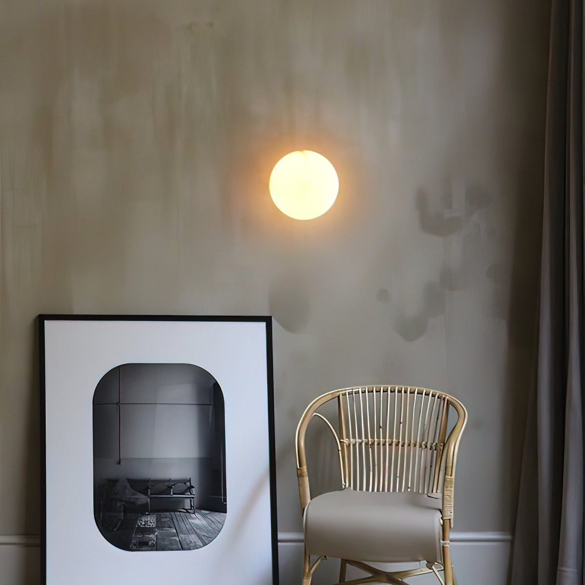 Vevinir Applique Murale Globe en Albâtre - Neutralighting