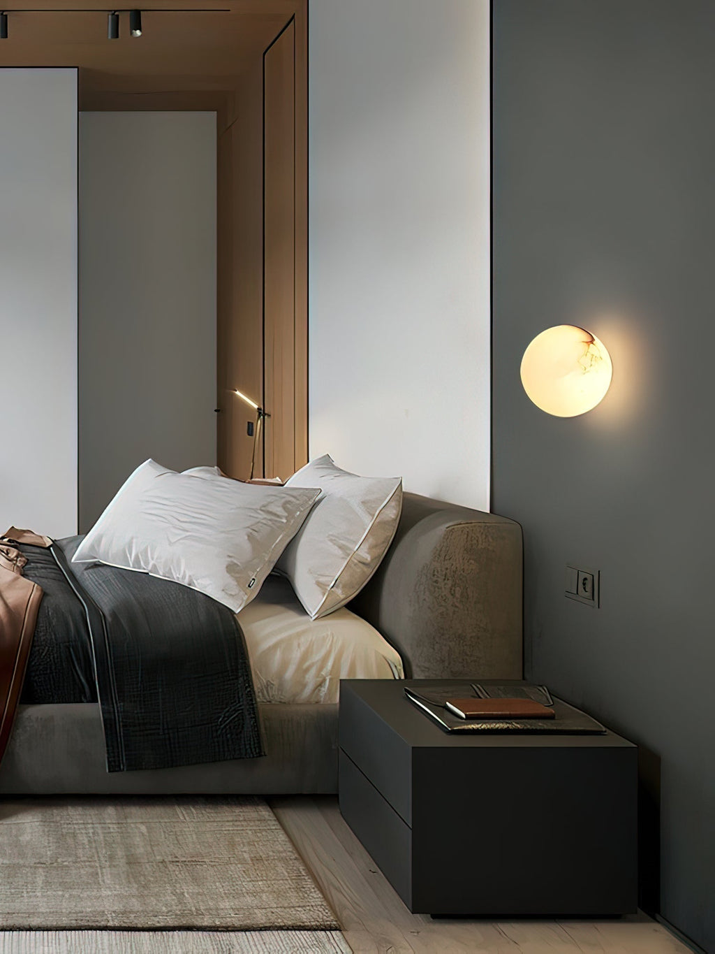 Vevinir Applique Murale Globe en Albâtre - Neutralighting