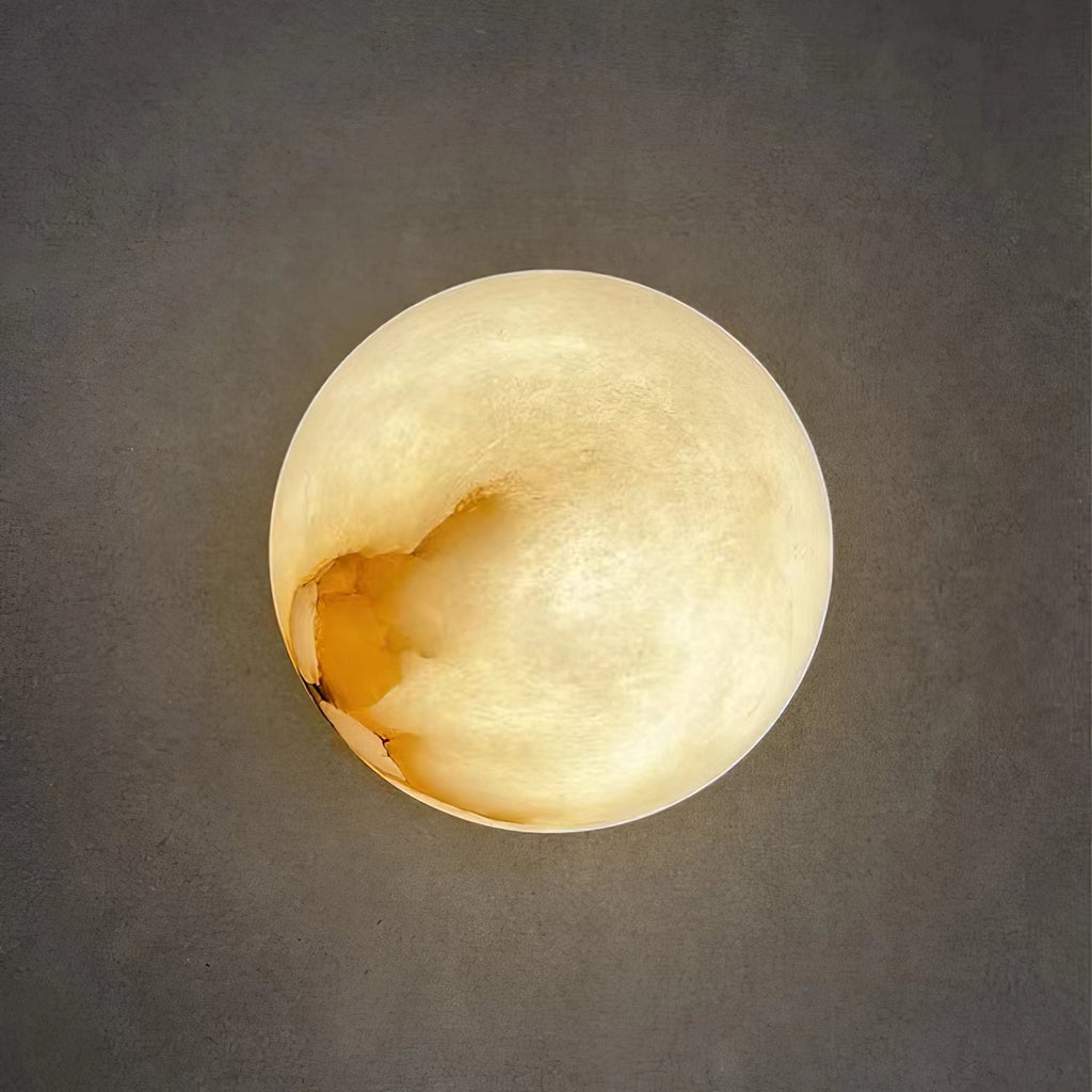 Vevinir Applique Murale Globe en Albâtre - Neutralighting