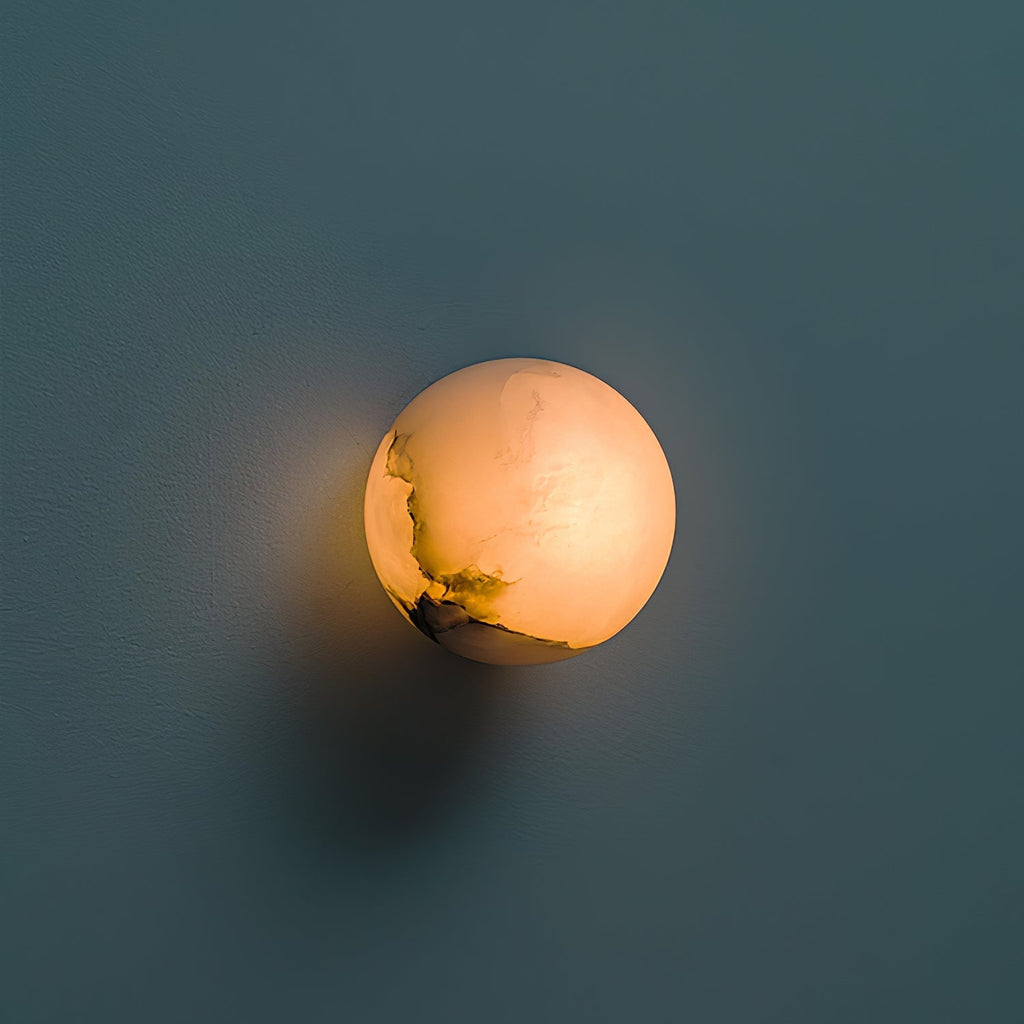 Vevinir Applique Murale Globe en Albâtre - Neutralighting