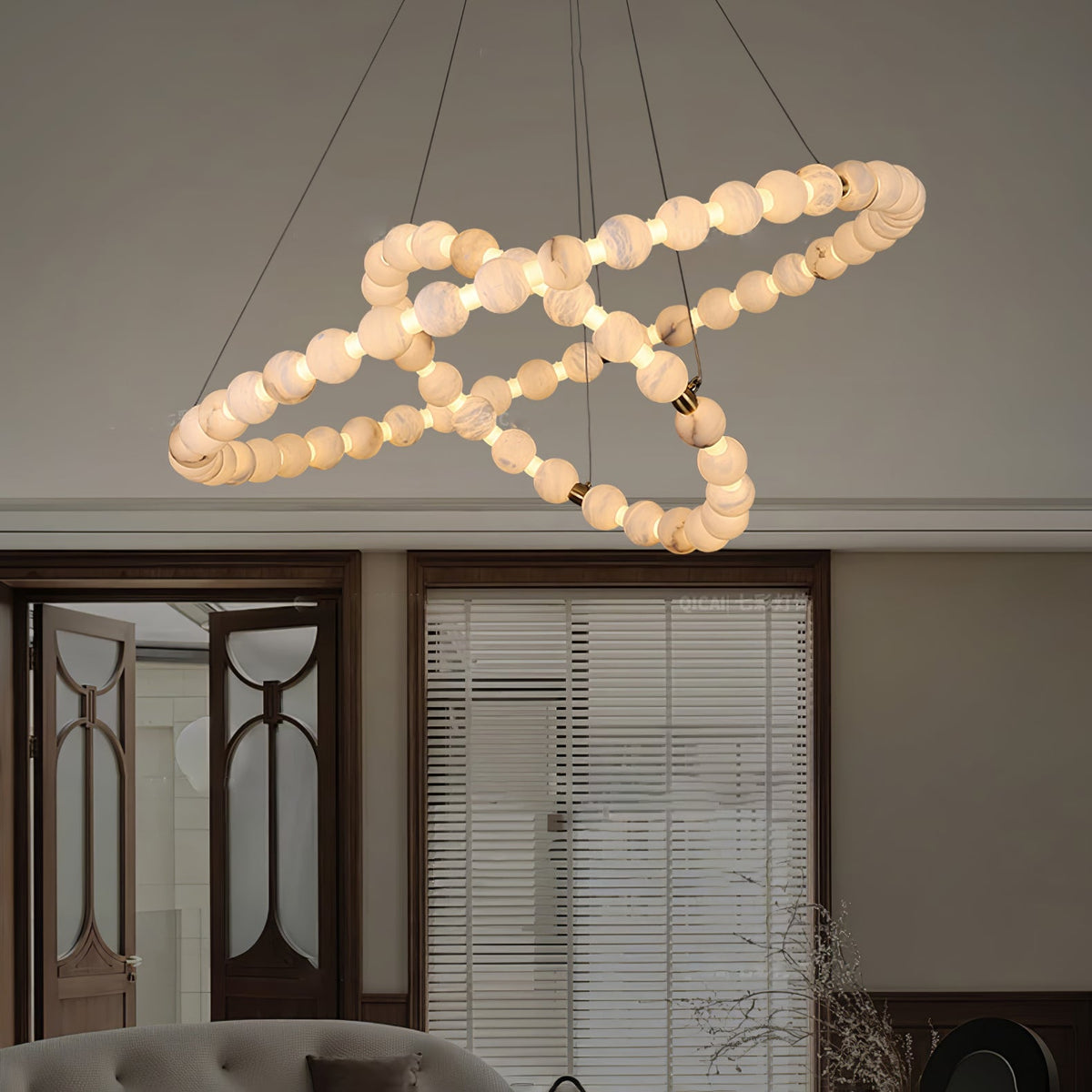 Orion Suspension Moderne en Albâtre - Neutralighting
