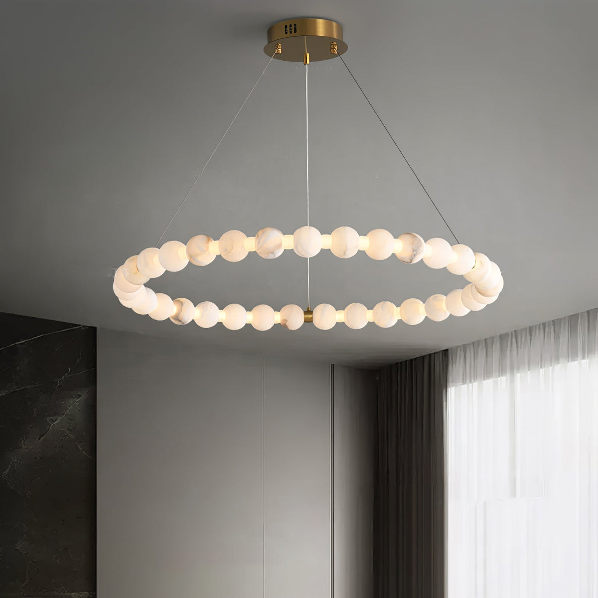 Orion Suspension Moderne en Albâtre - Neutralighting