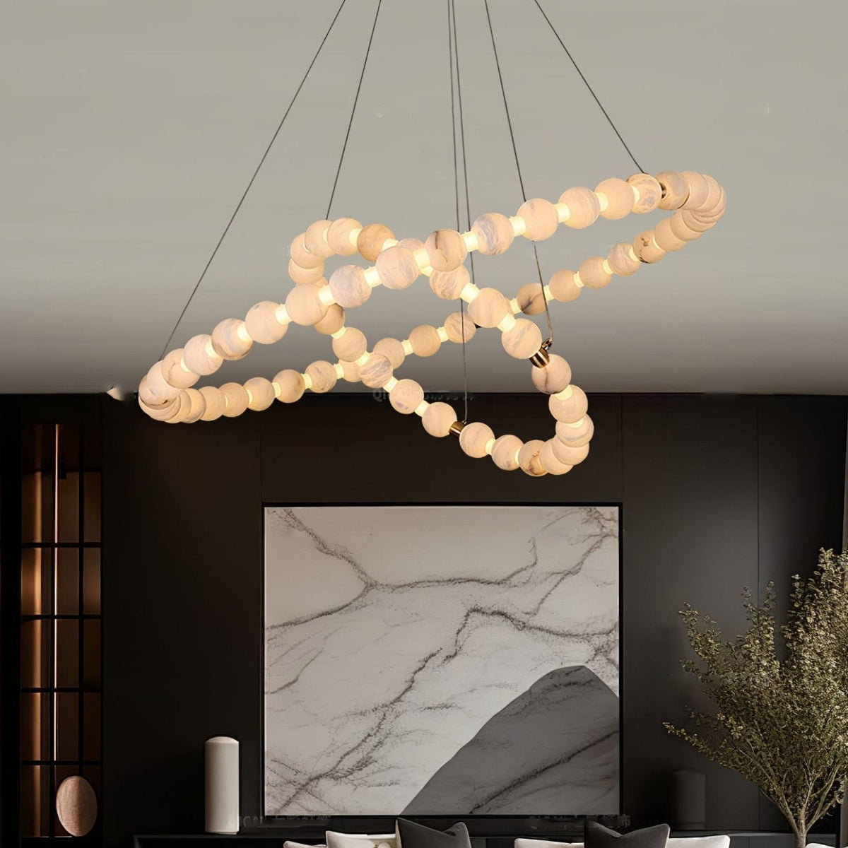 Orion Suspension Moderne en Albâtre - Neutralighting