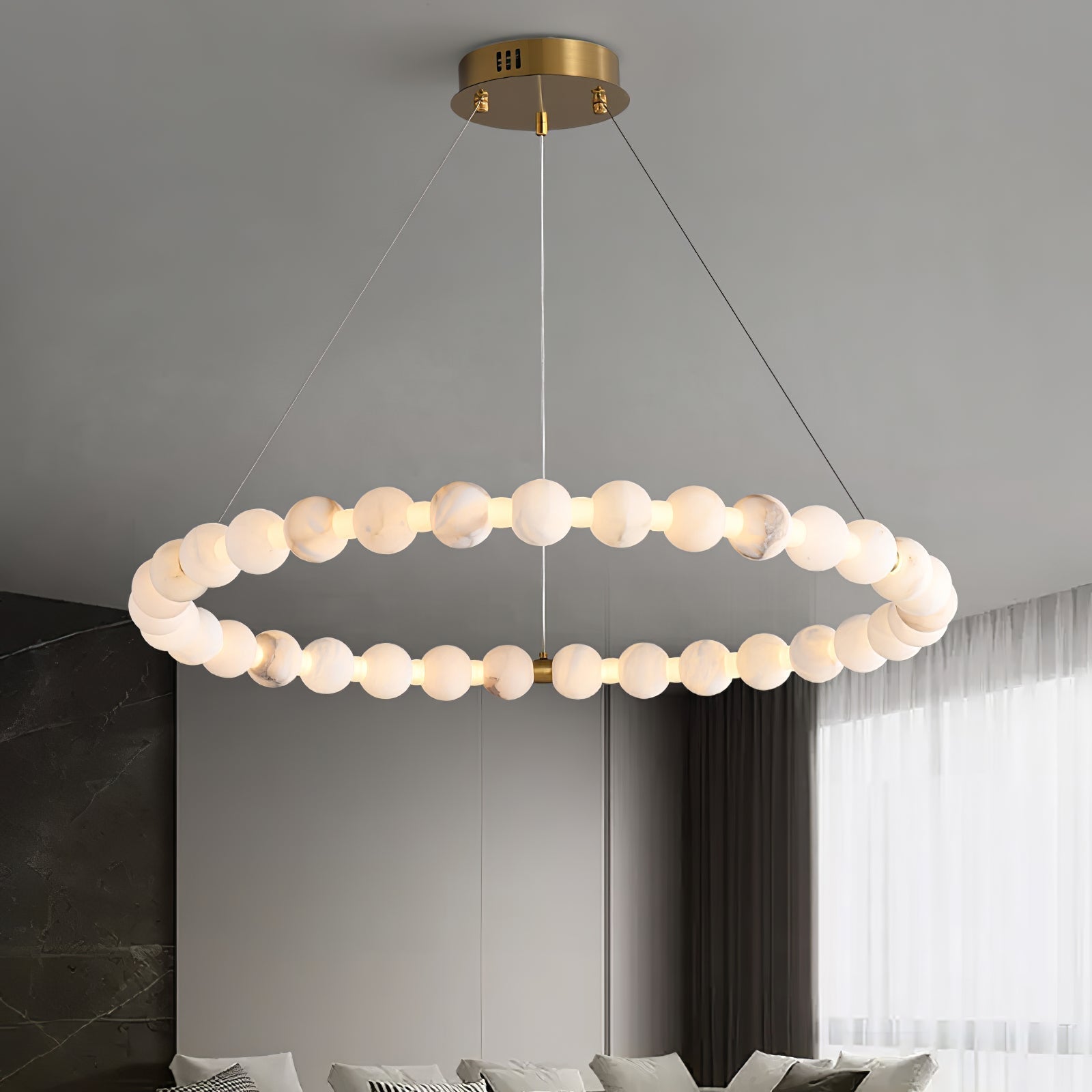 Orion Suspension Moderne en Albâtre - Neutralighting