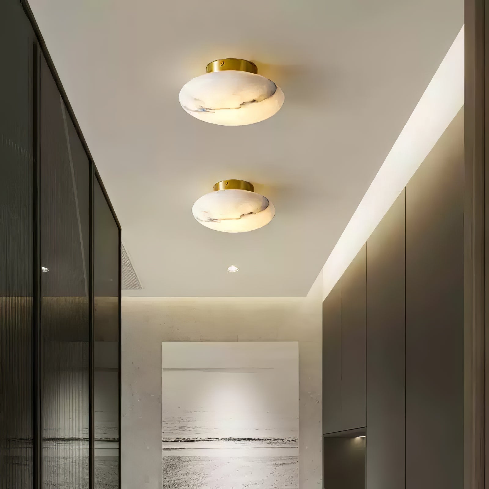 Vanorara Minimaliste Albâtre Applique Plafond - Neutralighting