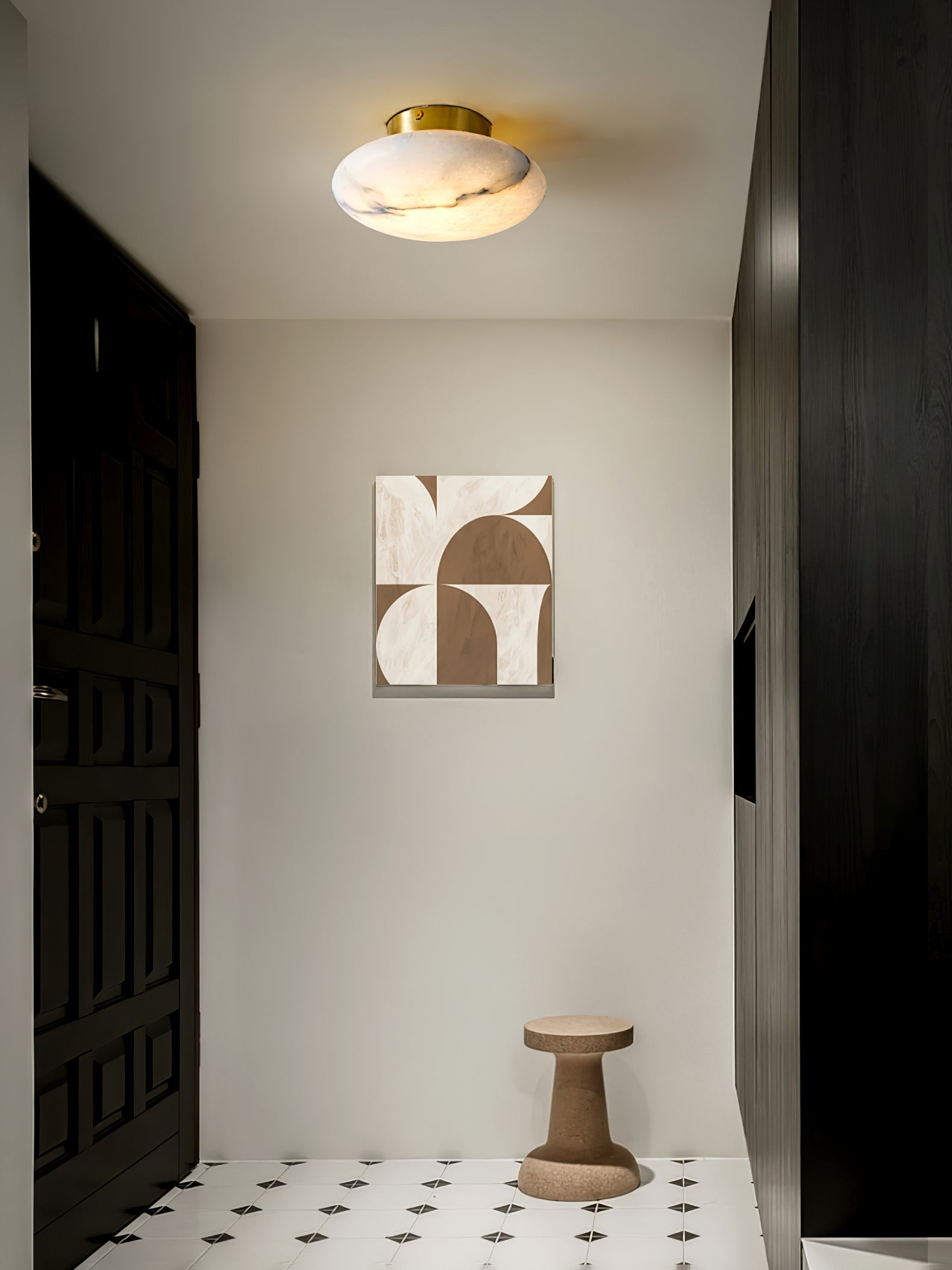 Vanorara Minimaliste Albâtre Applique Plafond - Neutralighting
