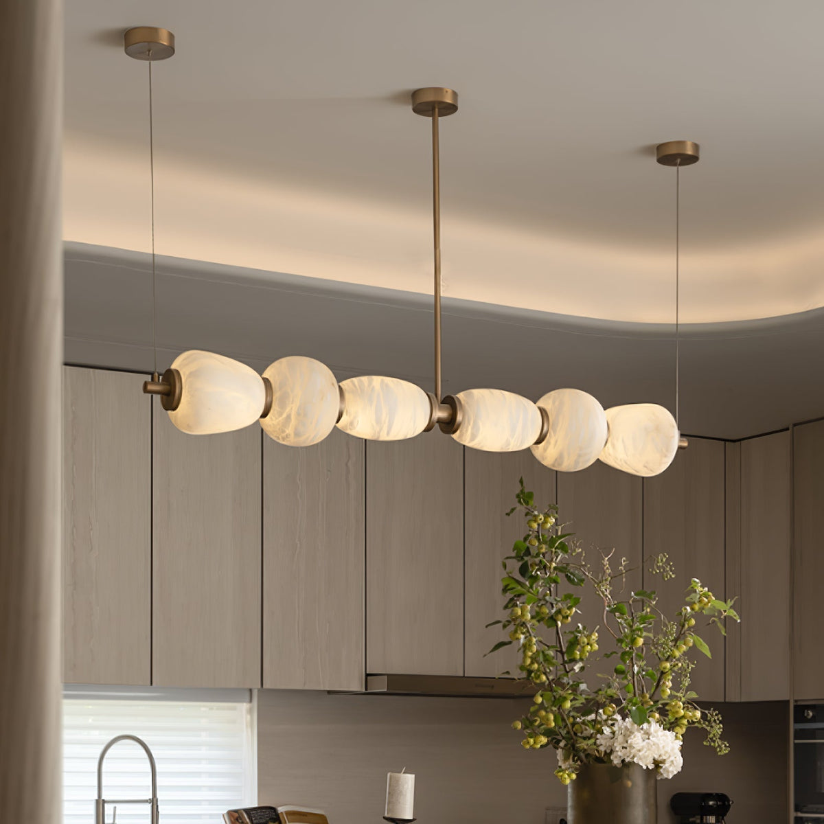Cyrilla Suspension Linéaire en Albâtre - Neutralighting