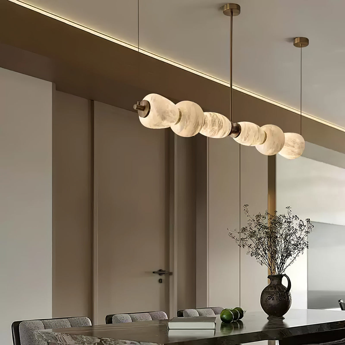 Cyrilla Suspension Linéaire en Albâtre - Neutralighting