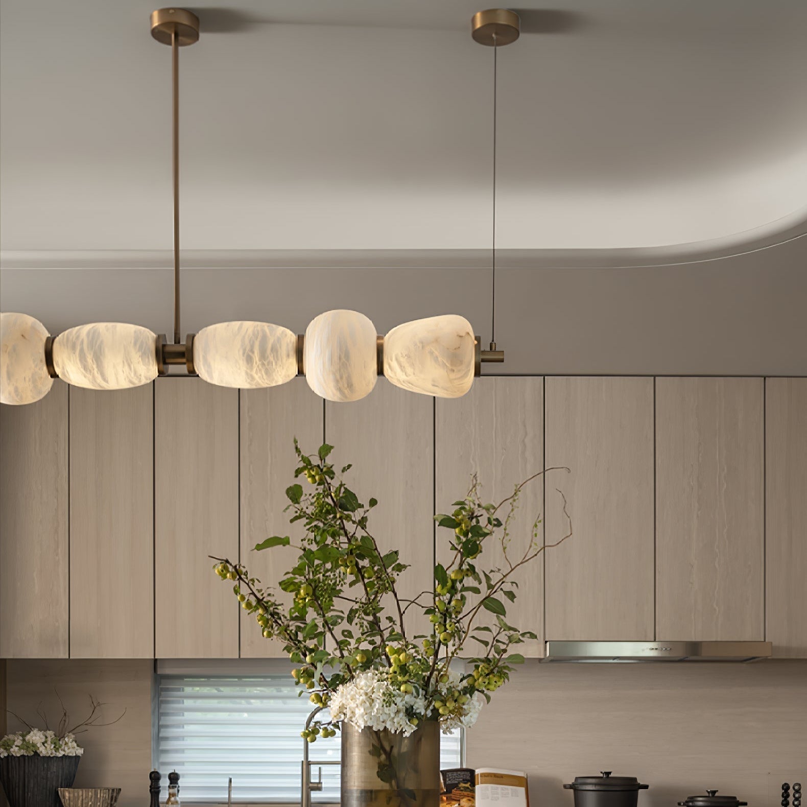 Cyrilla Suspension Linéaire en Albâtre - Neutralighting