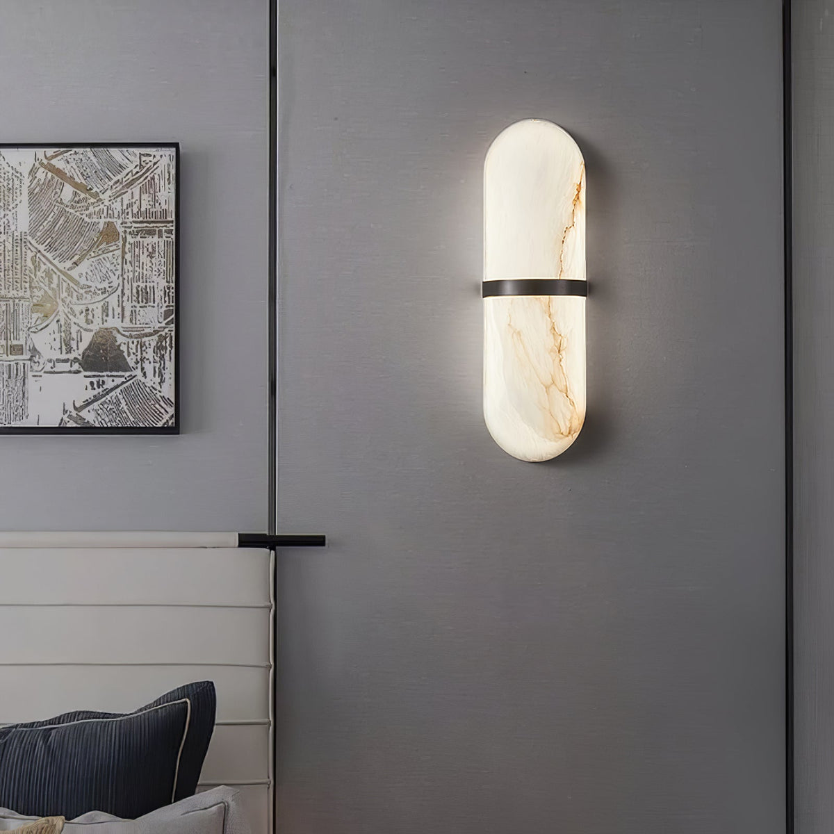 Vitheion Minimaliste Albâtre Luminaire Mural - Neutralighting
