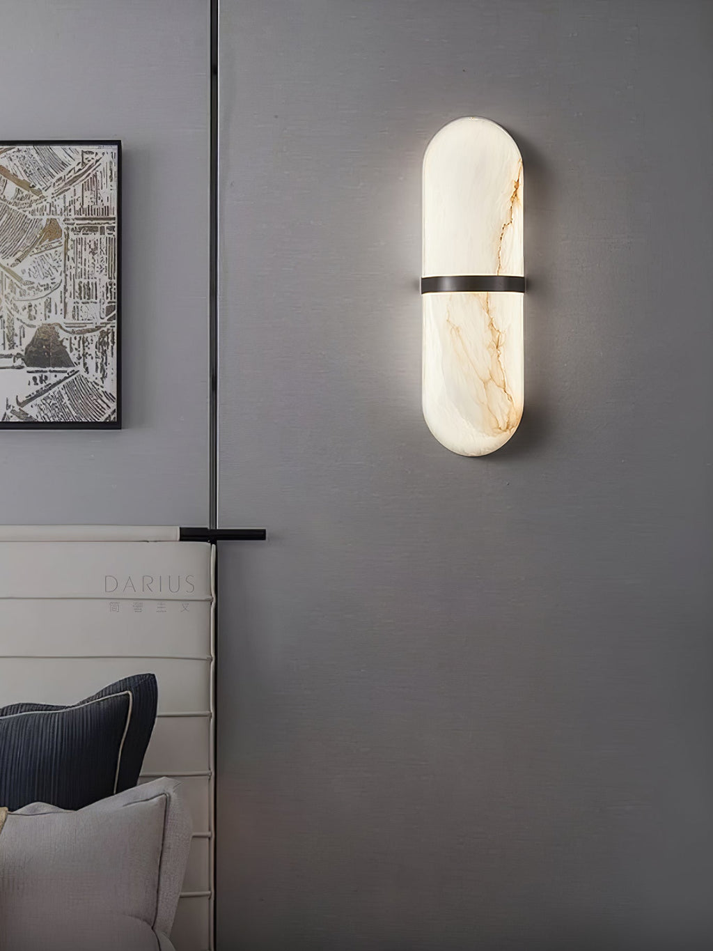 Vitheion Minimaliste Albâtre Luminaire Mural - Neutralighting
