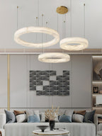 Plotuvyn Chandelier Anneau Albâtre Luxe Salon - Neutralighting