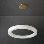 Plotuvyn Chandelier Anneau Albâtre Luxe Salon - Neutralighting
