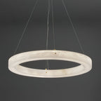 Plotuvyn Chandelier Anneau Albâtre Luxe Salon - Neutralighting