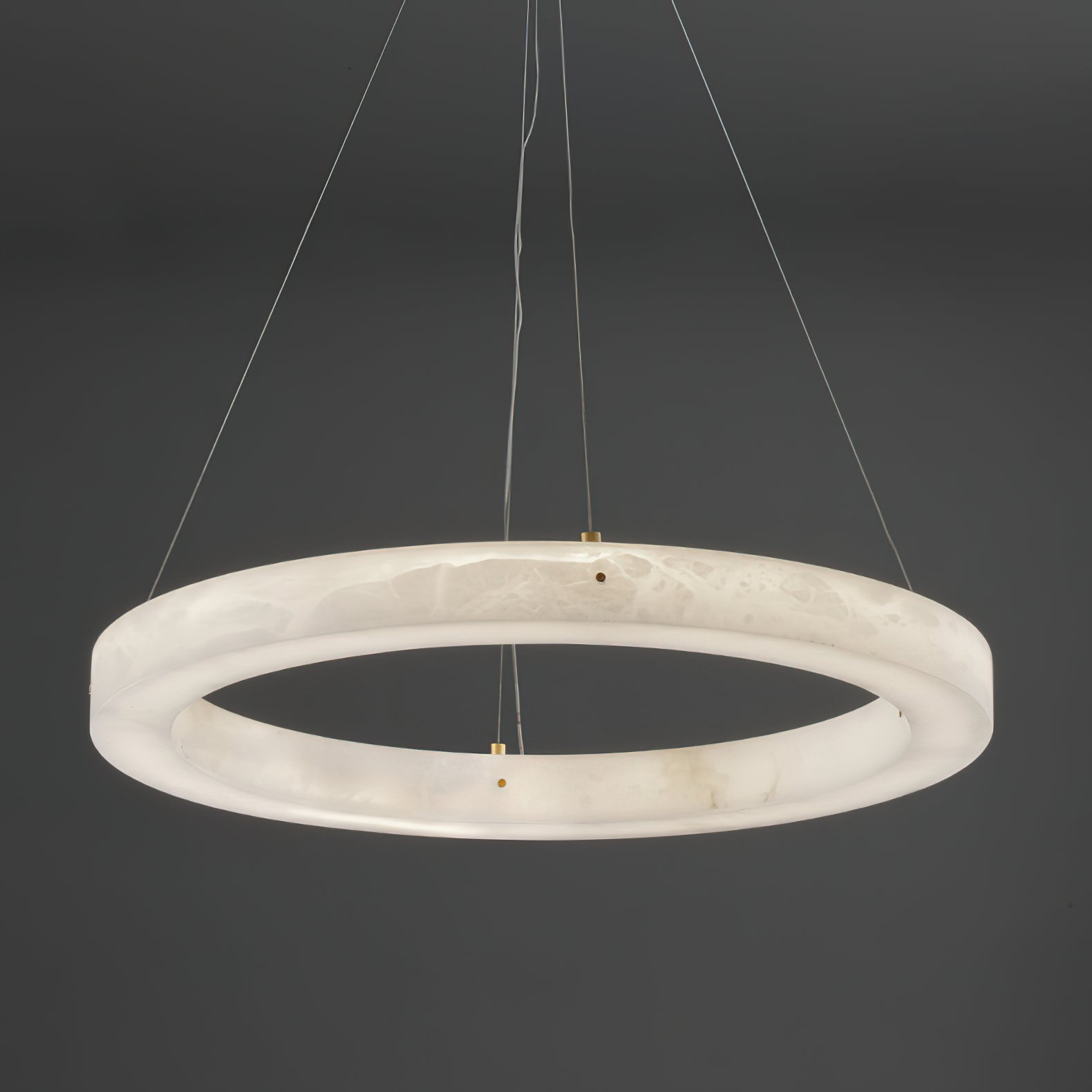 Plotuvyn Chandelier Anneau Albâtre Luxe Salon - Neutralighting