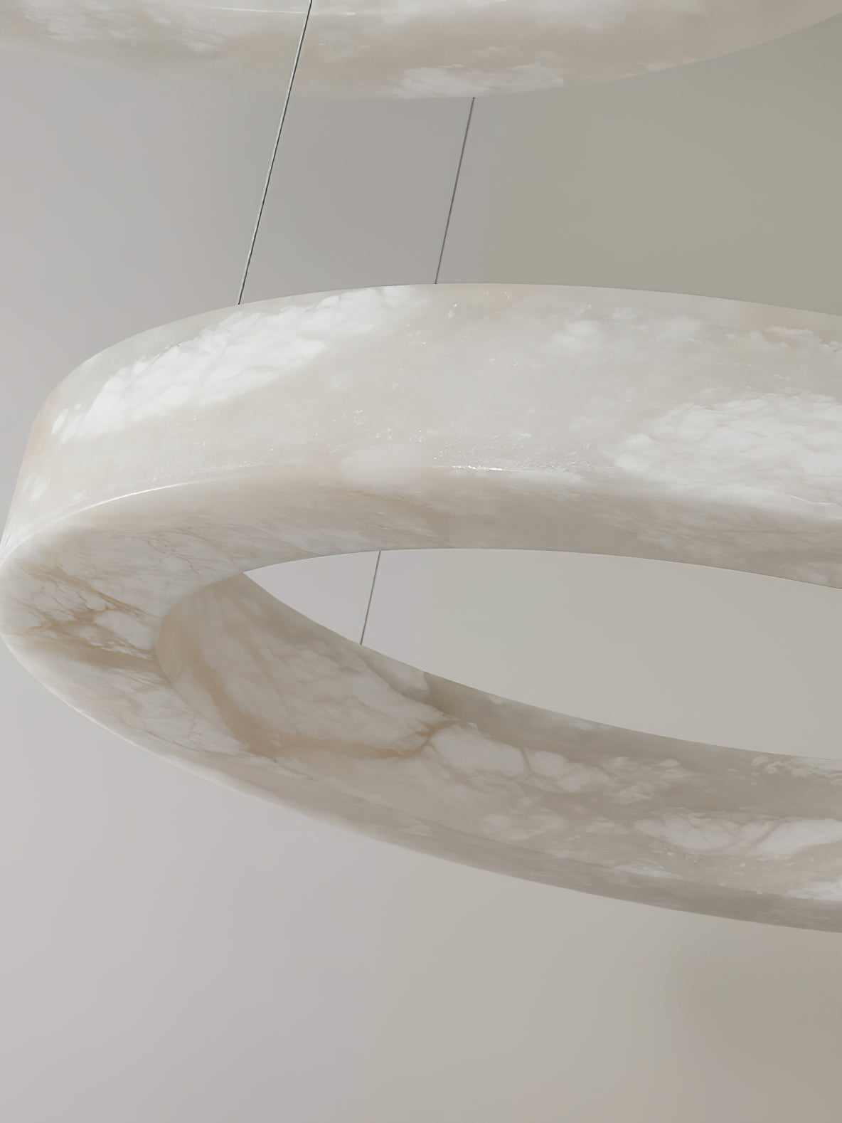 Plotuvyn Chandelier Anneau Albâtre Luxe Salon - Neutralighting