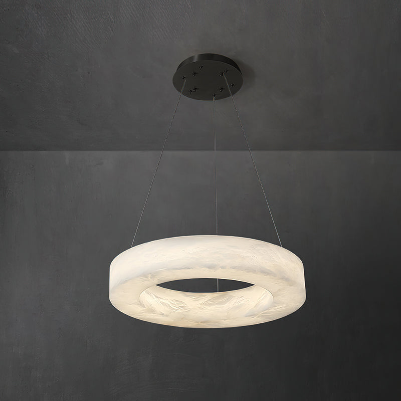 Plotuvyn Chandelier Anneau Albâtre Luxe Salon - Neutralighting