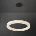 Plotuvyn Chandelier Anneau Albâtre Luxe Salon - Neutralighting