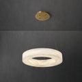 Plotuvyn Chandelier Anneau Albâtre Luxe Salon - Neutralighting