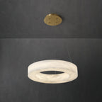 Plotuvyn Chandelier Anneau Albâtre Luxe Salon - Neutralighting