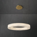 Plotuvyn Chandelier Anneau Albâtre Luxe Salon - Neutralighting