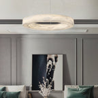 Plotuvyn Chandelier Anneau Albâtre Luxe Salon - Neutralighting