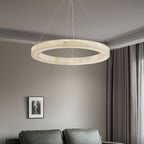 Plotuvyn Chandelier Anneau Albâtre Luxe Salon - Neutralighting