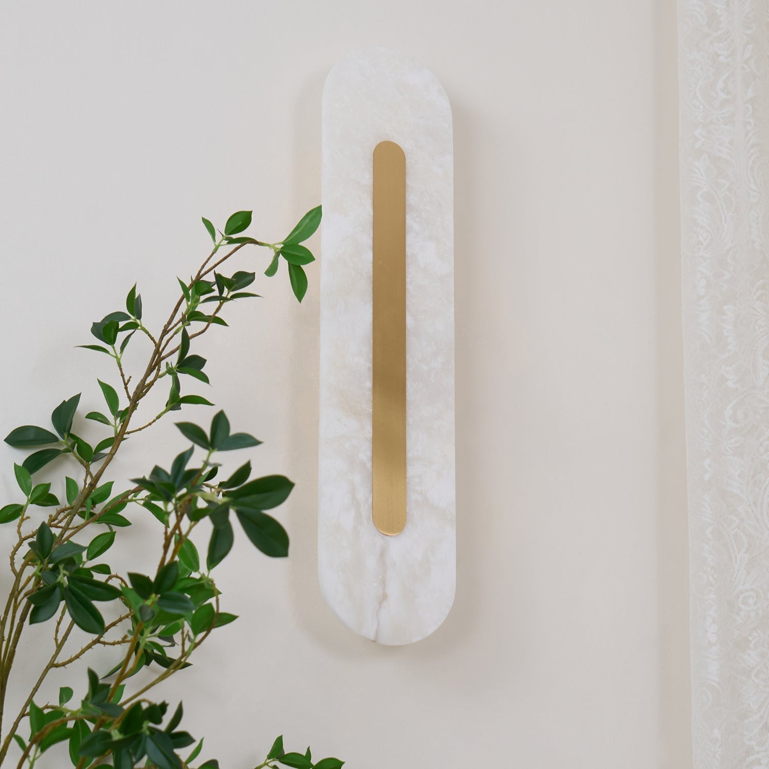 Hurn Applique Murale Ronde en Albâtre - Neutralighting
