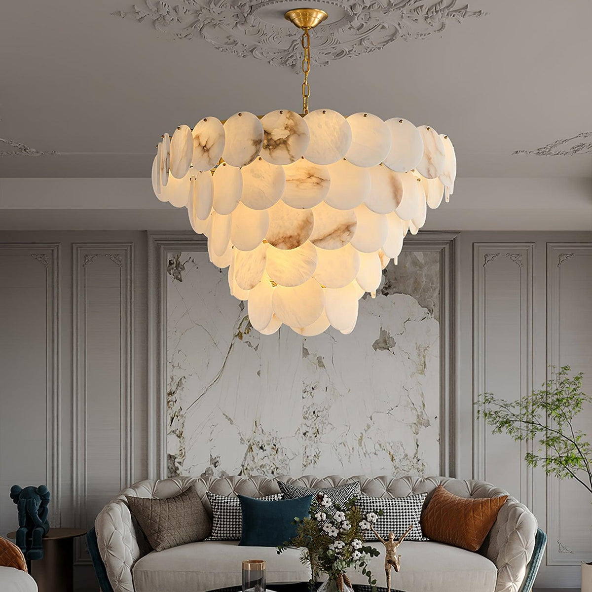 Ulorir Chandelier en Albâtre - Neutralighting