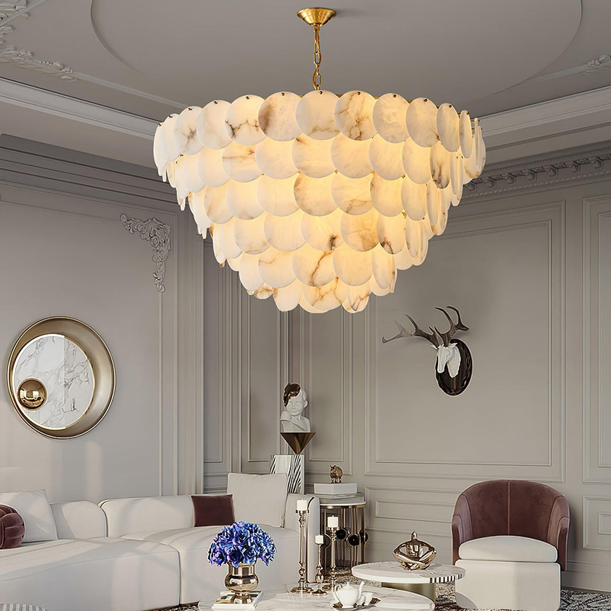 Ulorir Chandelier en Albâtre - Neutralighting